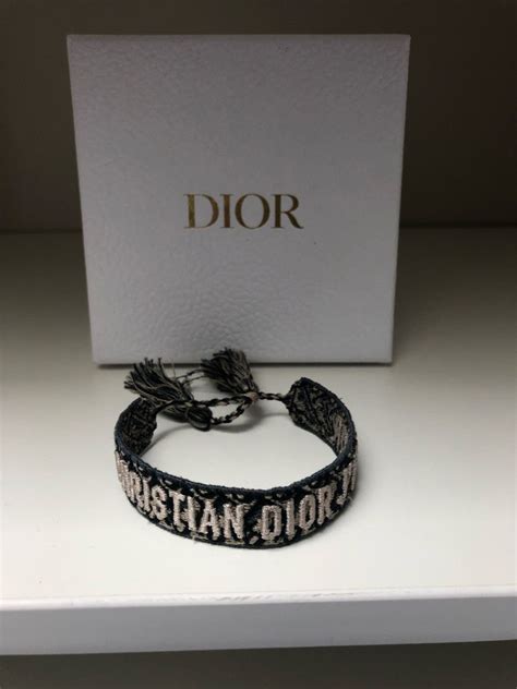 bracelet tissue dior|christian Dior studded friendship bracelet.